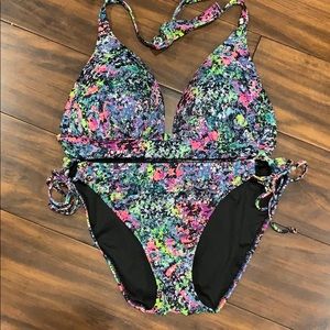 NWOT Victoria Secret Neon paint splatter bikini